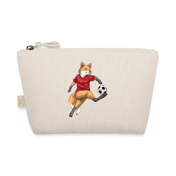 Fuchs Fußballspieler Fußball Sport - Bio-Täschchen - Natur - Vorne