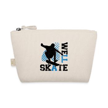 Funny Skateboard Skateboarding Art For Skate Gifts - Bio-Täschchen - Natur - Vorne