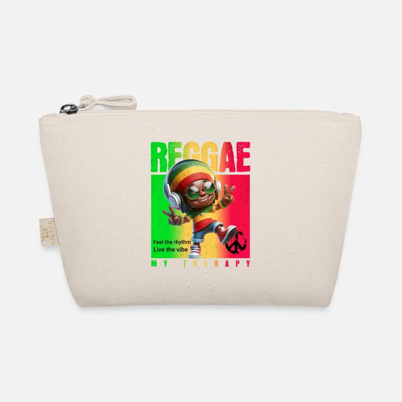 Reggae my therapy Rastaman Bio-Täschchen