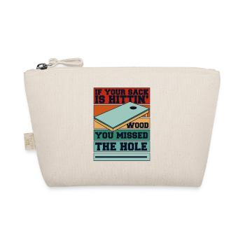 Vous avez manqué le trou Bean Bag Plateaux de jeu Cornhole - Trousse biologique - nature - Devant