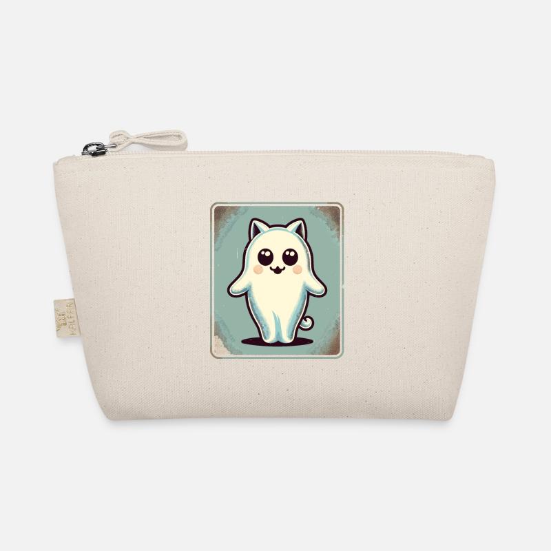 Cute Ghosts Cat Kawaii Ghost Pet Organic Pouch