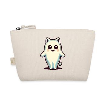 Cute Ghosts Cat Kawaii Ghost Pet - Organic Pouch - nature - Front