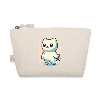 Cute Ghosts Cat Kawaii Ghost Pet - Organic Pouch - nature - Front