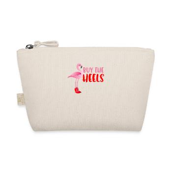 Buy The Heels Funny Pink Flamingo Bird Wearing - Organic Pouch - nature - Front