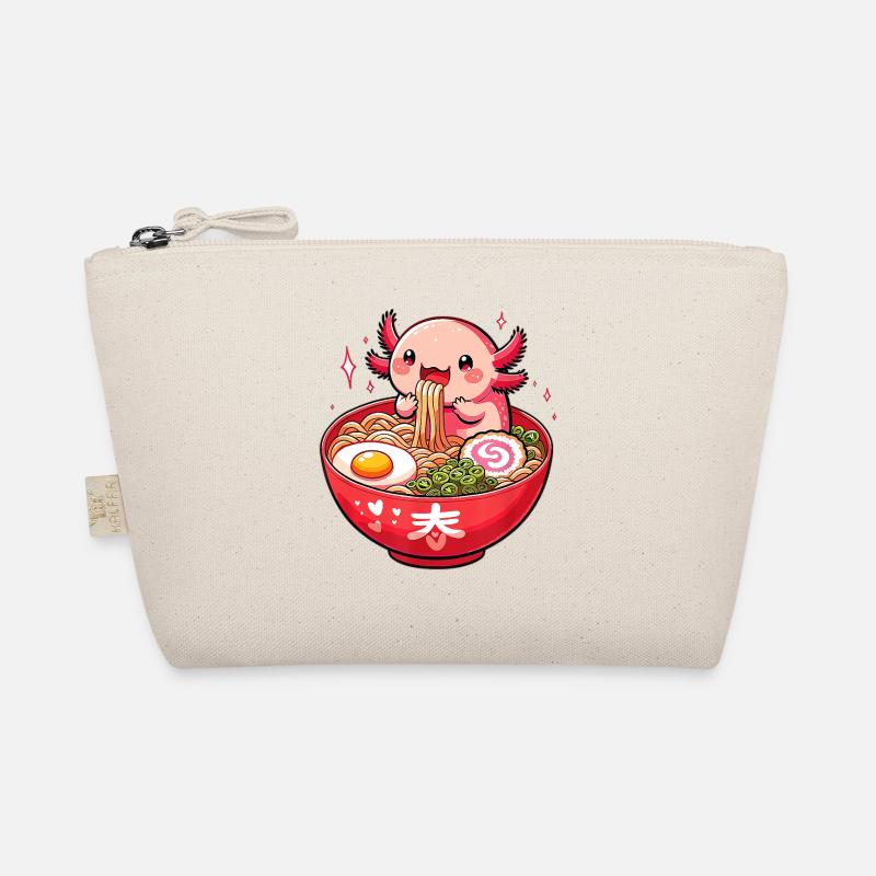 Cute Axolotl Ramen - Bio-Täschchen - Natur