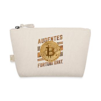 Bitcoin Audentes Fortuna Iuvat Crypto Digital - Bio-Täschchen - Natur - Vorne