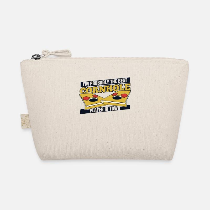 Bester Cornhole Player In Town Sitzsack Spielbretter Bio-Täschchen