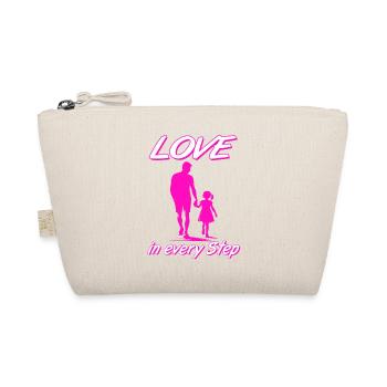 L’amour dans chaque beau-père fille silhouette rose - Trousse biologique - nature - Devant