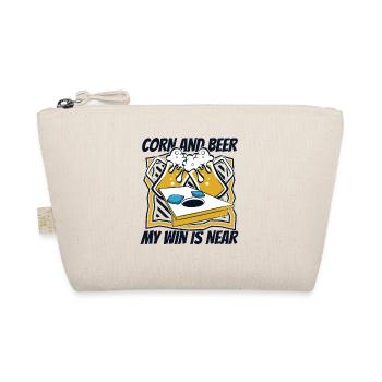 Maïs Et Bière Ma Victoire Est Près De Plateaux De Jeu Sac De Haricots - Trousse biologique - nature - Devant