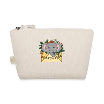 éléphant Noël lettre hiver animaux éléphants - Trousse biologique - nature - Devant