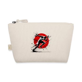 Dynamic Runner Athletic Sports Enthusiast Design - Organic Pouch - nature - Front