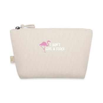 Je n’en ai rien à flouer T-Shirt - Drôle d’oiseau flamant rose - Trousse biologique - nature - Devant