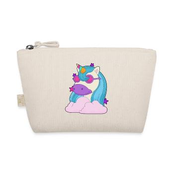 Einhorn Wolken - Bio-Täschchen - Natur - Vorne