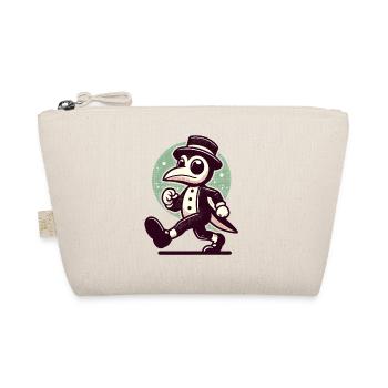 Retro Vintage Cartoon Halloween Kostüm Deko - Bio-Täschchen - Natur - Vorne