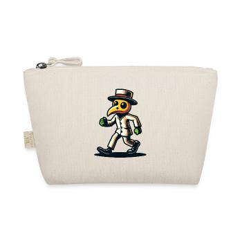 Retro Vintage Cartoon Halloween Kostüm Deko - Bio-Täschchen - Natur - Vorne