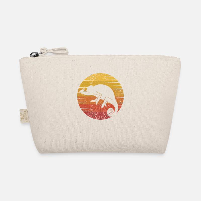 Retro Veiled Panther Chamaeleonidae Lover Organic Pouch