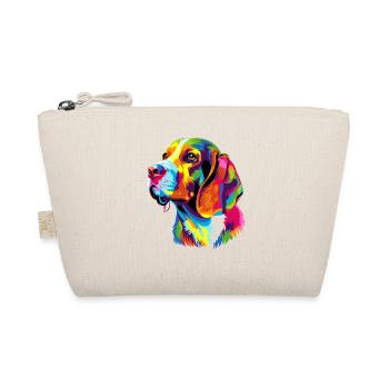 Beagle Welpe Popart Süßer Hund Bunte Farben Beagle - Bio-Täschchen - Natur - Vorne