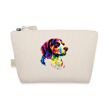 Beagle Welpe Popart Süßer Hund Bunte Farben Beagle - Bio-Täschchen - Natur - Vorne