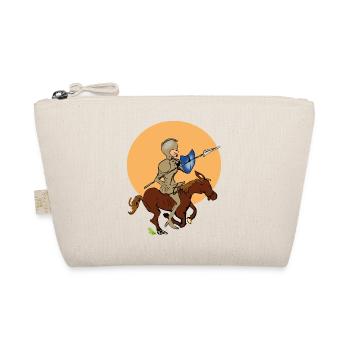Ritter auf Pferd - Bio-Täschchen - Natur - Vorne