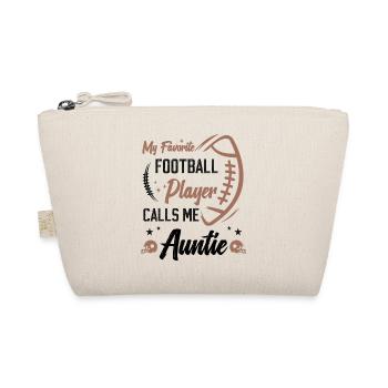 My Favorite Football Player Calls Me Auntie - Bio-Täschchen - Natur - Vorne