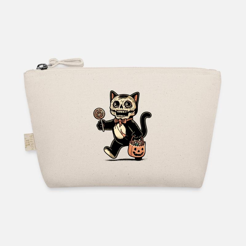 Chat zombie effrayant Trick Or Treat Trousse biologique