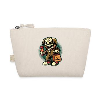 Undead Zombie Dog Trick Or Treat - Organic Pouch - nature - Front