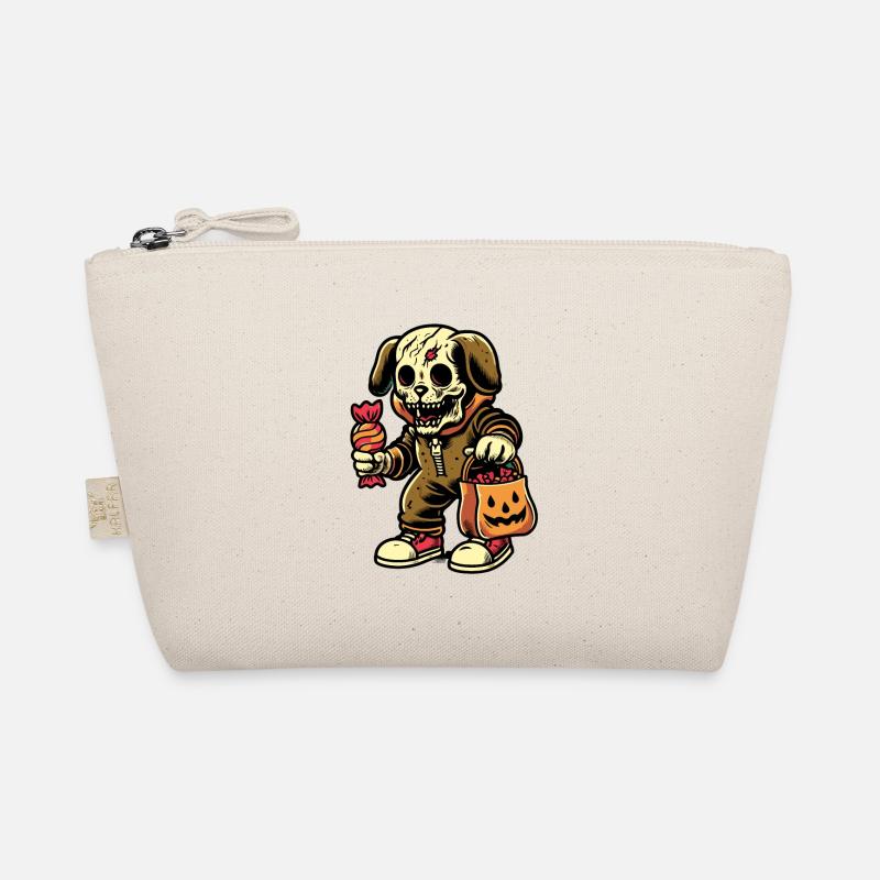 Untote Zombie Hund Süßes Oder Saures Halloween Bio-Täschchen