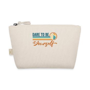 Vintage "Dare To Be Yourself" Mutig Einzigartig - Bio-Täschchen - Natur - Vorne