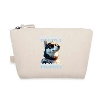 Husky Mommy Mama Muttertag Frauchen Siberian Husky - Bio-Täschchen - Natur - Vorne