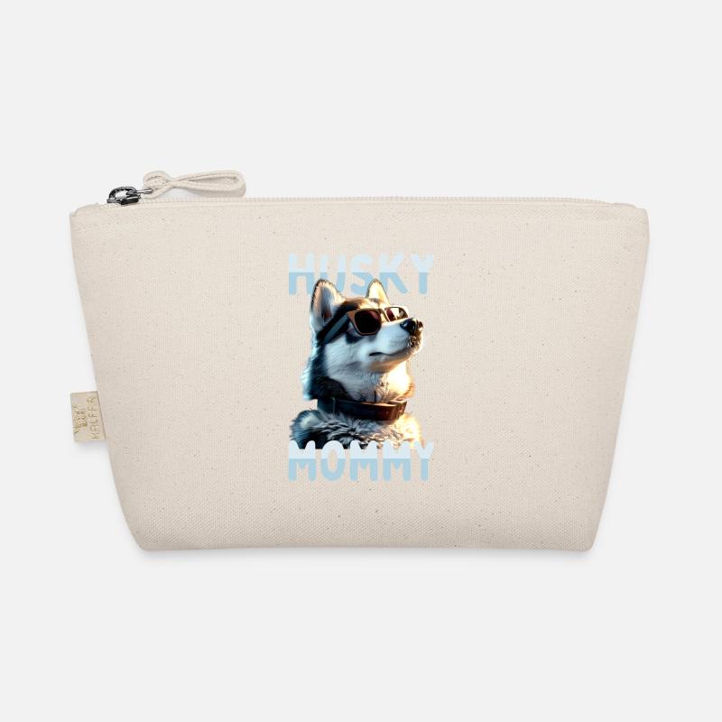 Husky Mommy Mama Muttertag Frauchen Siberian Husky - Bio-Täschchen - Natur
