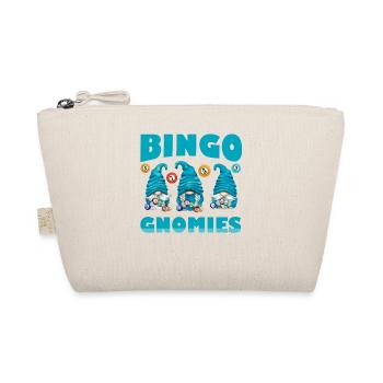 Bingo Gnomies Women Men Funny Bingo - Organic Pouch - nature - Front