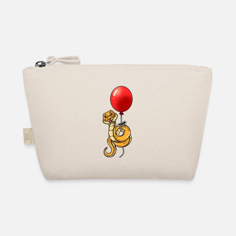 Funny snake snakes with balloon flickers Organic Pouch