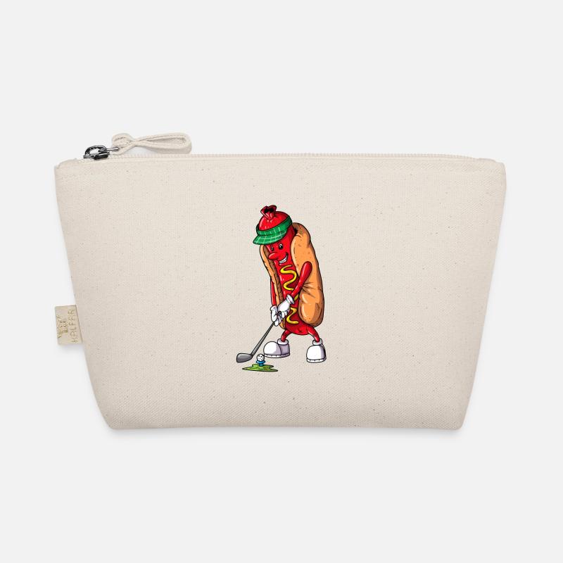 Hobby Golfer Terrain de golf Golfeur mangeant du hot-dog Trousse biologique