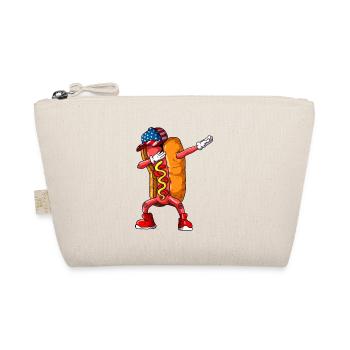 Lustiges Hot Dog Dabbing Fast Food Essen Kochen - Bio-Täschchen - Natur - Vorne
