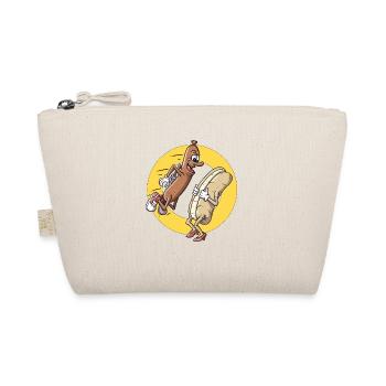 Hug Sausage and Hot Dog Bun Fast Food Fan - Organic Pouch - nature - Front