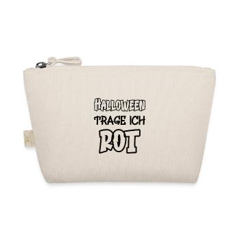 Halloween I Wear Red Saying Color Red - Organic Pouch - nature - Front