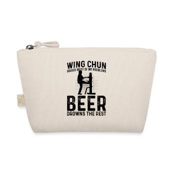 Wing Chun solves most of my problems, beer drowns - Bio-Täschchen - Natur - Vorne