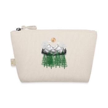 mountain forest nature mountains spruce tree - Organic Pouch - nature - Front