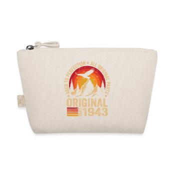 Original 1943 Jahrgang 1943 Geburtstag 1943 Retro - Bio-Täschchen - Natur - Vorne