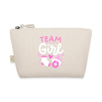 Gender Reveal Party Team Mädchen - Bio-Täschchen - Natur - Vorne