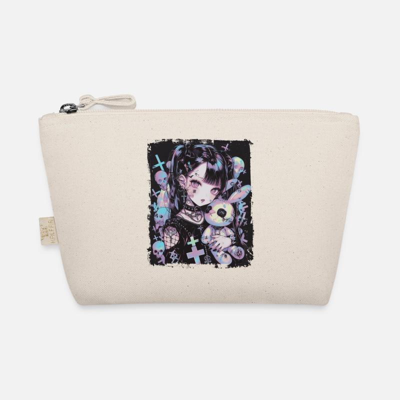 Anime Girl Goth Bunny Doll Gothic Gift Organic Pouch