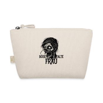 Böse alte Frau - Zombie - Ironie - Spruch - Bio-Täschchen - Natur - Vorne
