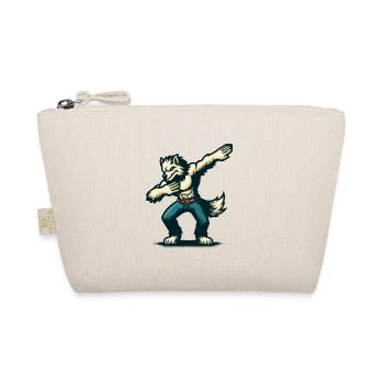 Dabbender Werwolf Lustiges Dabbing Design - Bio-Täschchen - Natur - Vorne