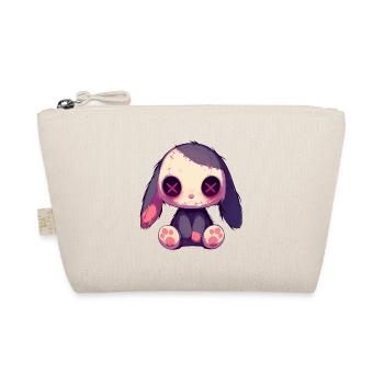 Goth Bunny Cute Hase Gothic Puppe Grunge Geschenk - Bio-Täschchen - Natur - Vorne