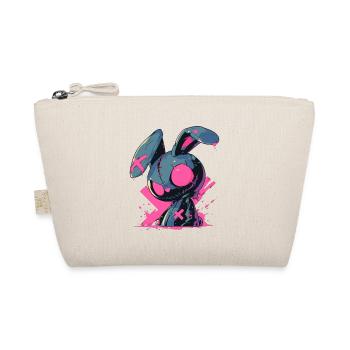 Goth Bunny Doll Hase Grunge Gothic Geschenk - Bio-Täschchen - Natur - Vorne