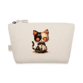 Goth Cat Doll Grunge E-Girl Cat Gift - Organic Pouch - nature - Front