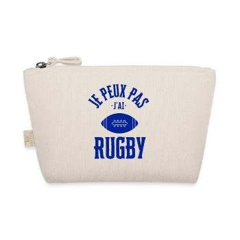 Ich kann nicht, ich habe Rugby - Bio-Täschchen - Natur - Vorne