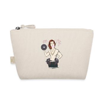 Retro Fitness Frau Illustration - Bio-Täschchen - Natur - Vorne