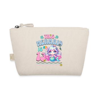 Sirène 13e anniversaire Fille Enfants - Trousse biologique - nature - Devant