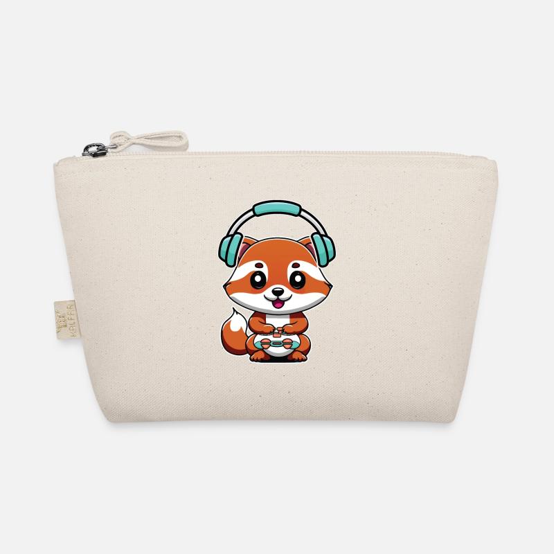 Spielen Sie Controller Gaming Fox Mit Kopfhörern Bio-Täschchen